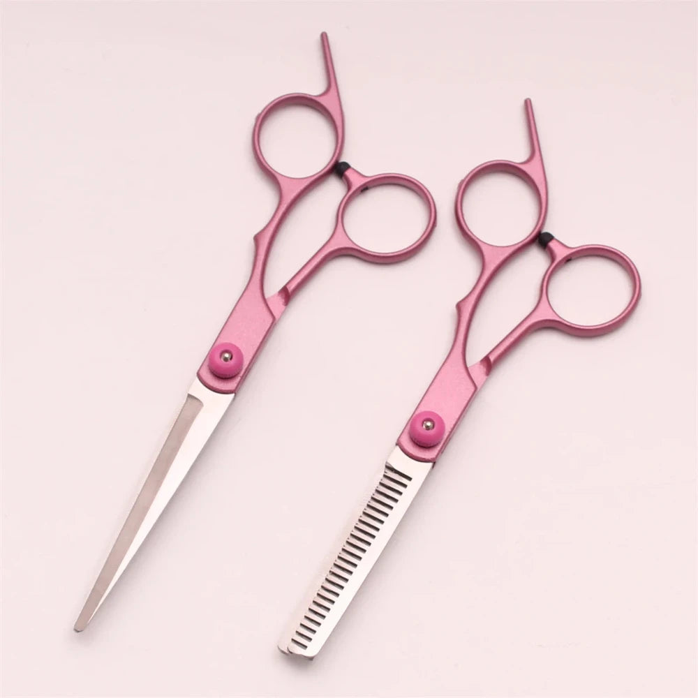 Miss Pink Theory Hair Cutting And Thinning Shears Set