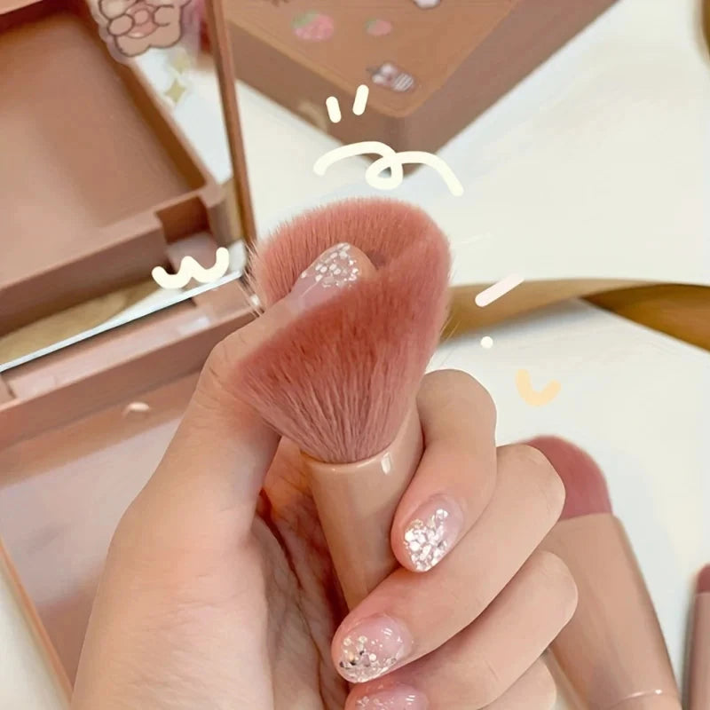 Foldable Travel Makeup Brush Kit