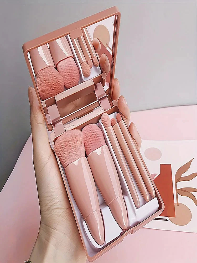 Foldable Travel Makeup Brush Kit