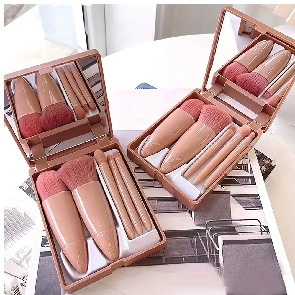 Foldable Travel Makeup Brush Kit