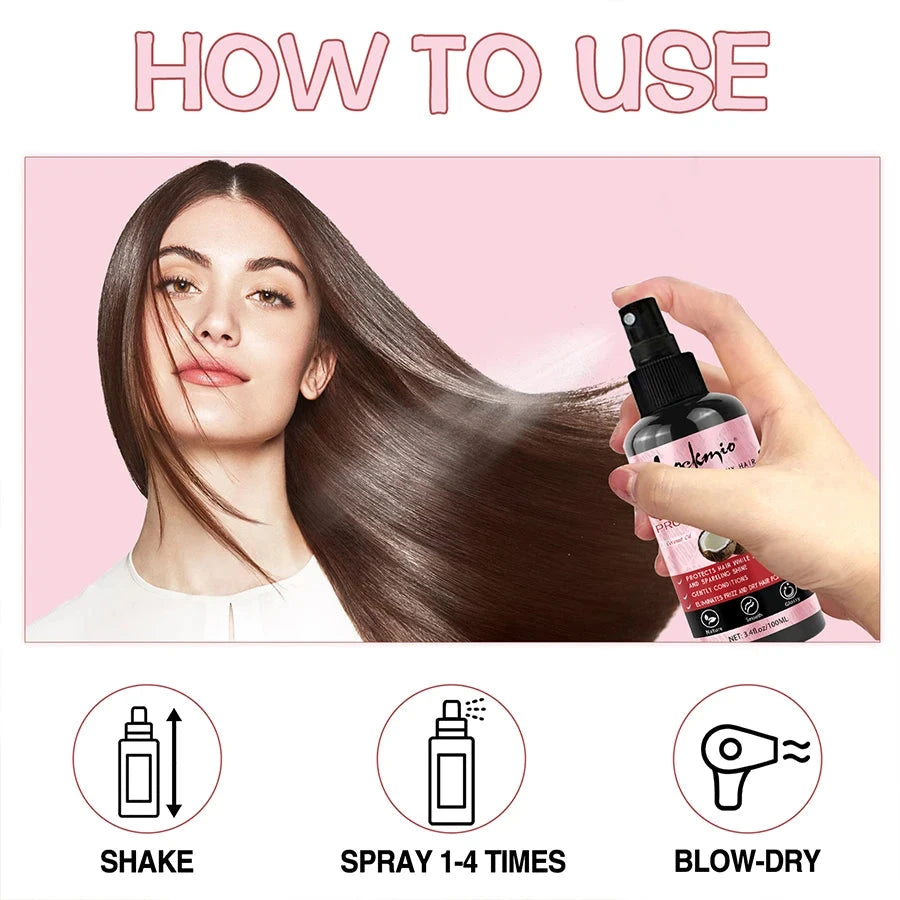 Heat Protectant Hair Care Set